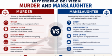 difference between murder and manslaughter