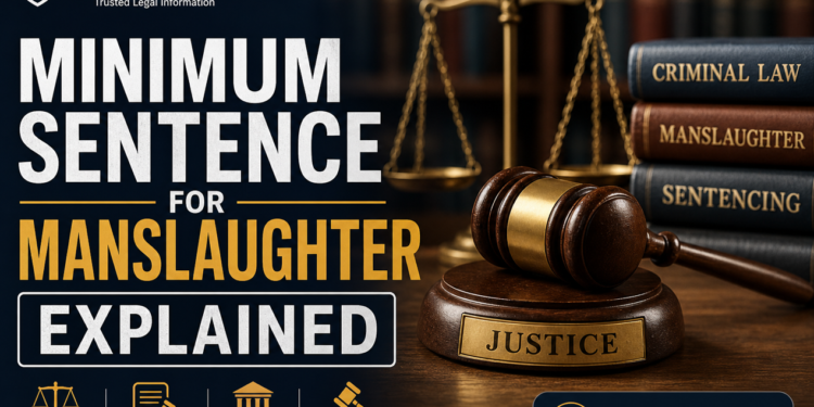 minimum sentence for manslaughter