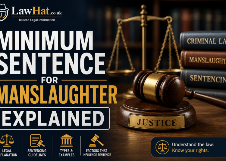 minimum sentence for manslaughter