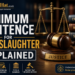 minimum sentence for manslaughter
