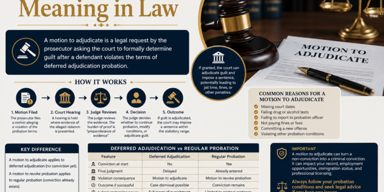 motion to adjudicate meaning