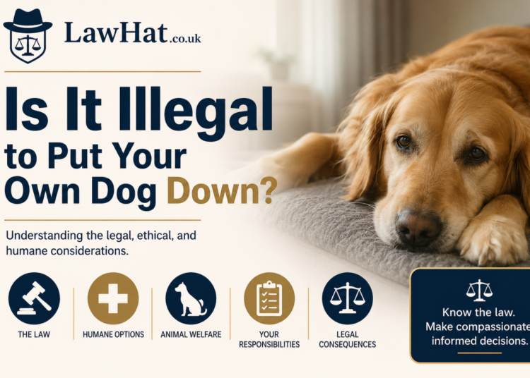 is it illegal to put your own dog down