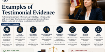 examples of testimonial evidence